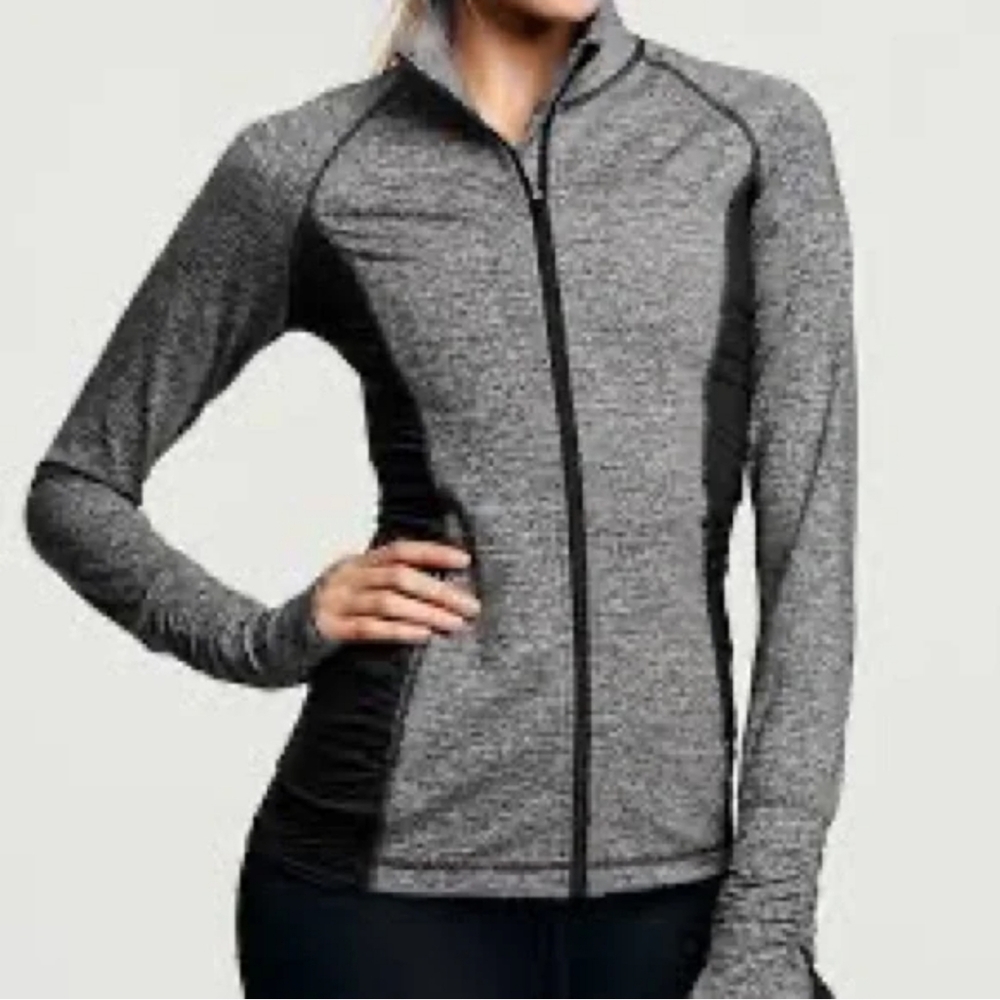 Zip up grey hoodie